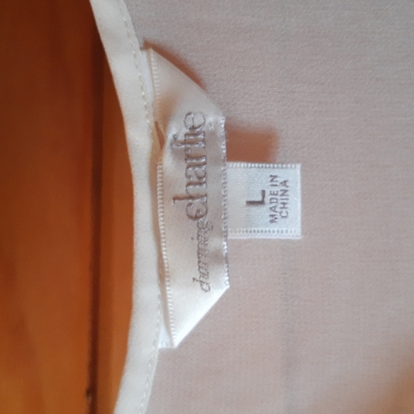 Charming Charlie semi sheer top 607A - Picture 3 of 9